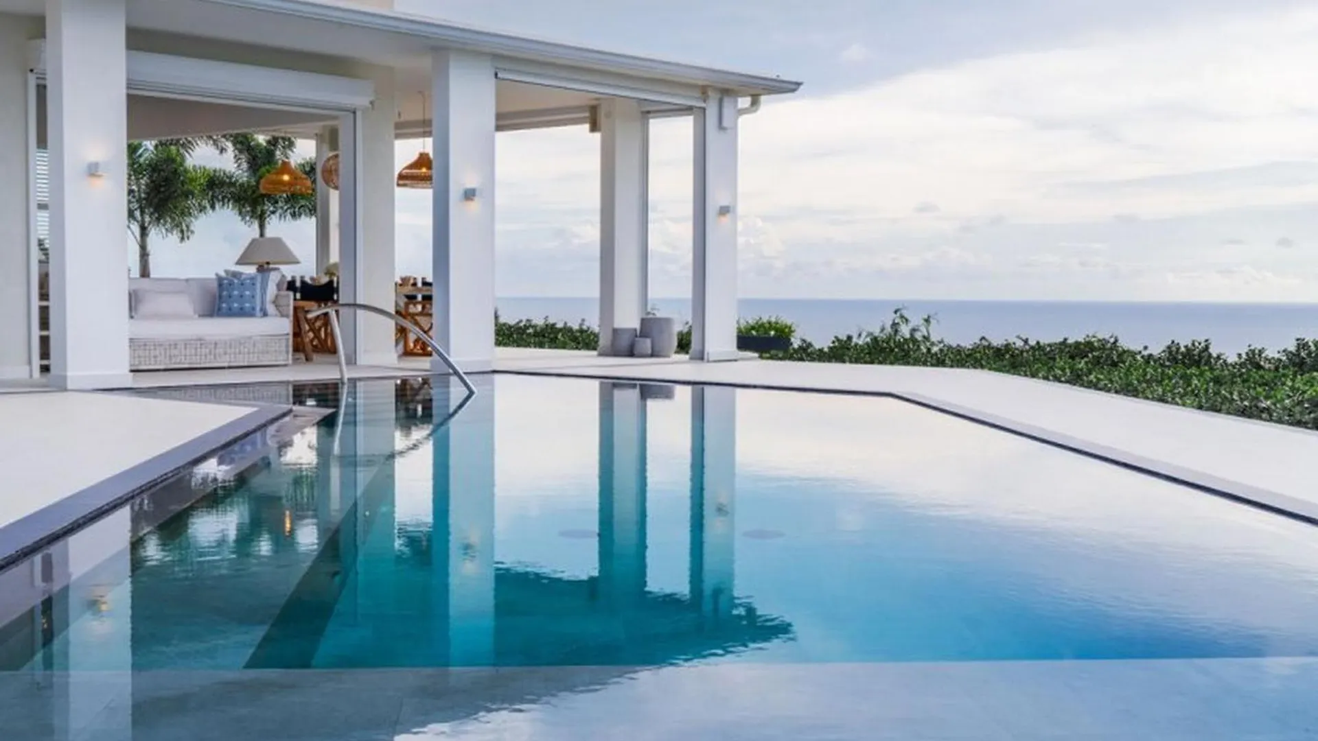 Incredible Views Of Sea From The Pool - Cool Breeze Villa Saint James