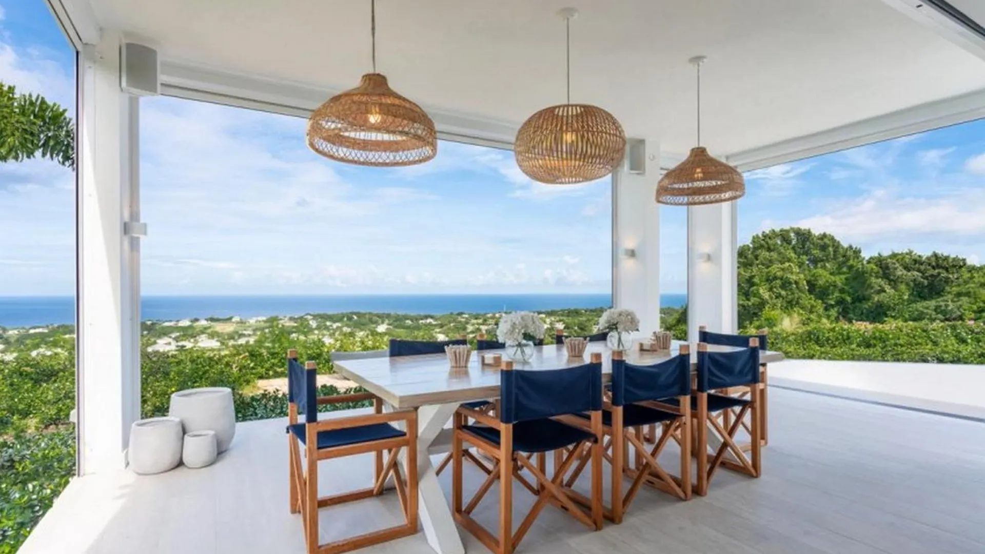 Incredible Views Of Sea From The Pool - Cool Breeze Villa Saint James