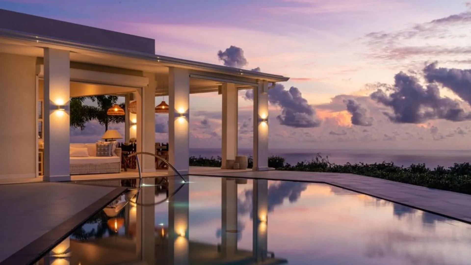 Incredible Views Of Sea From The Pool - Cool Breeze Villa Saint James