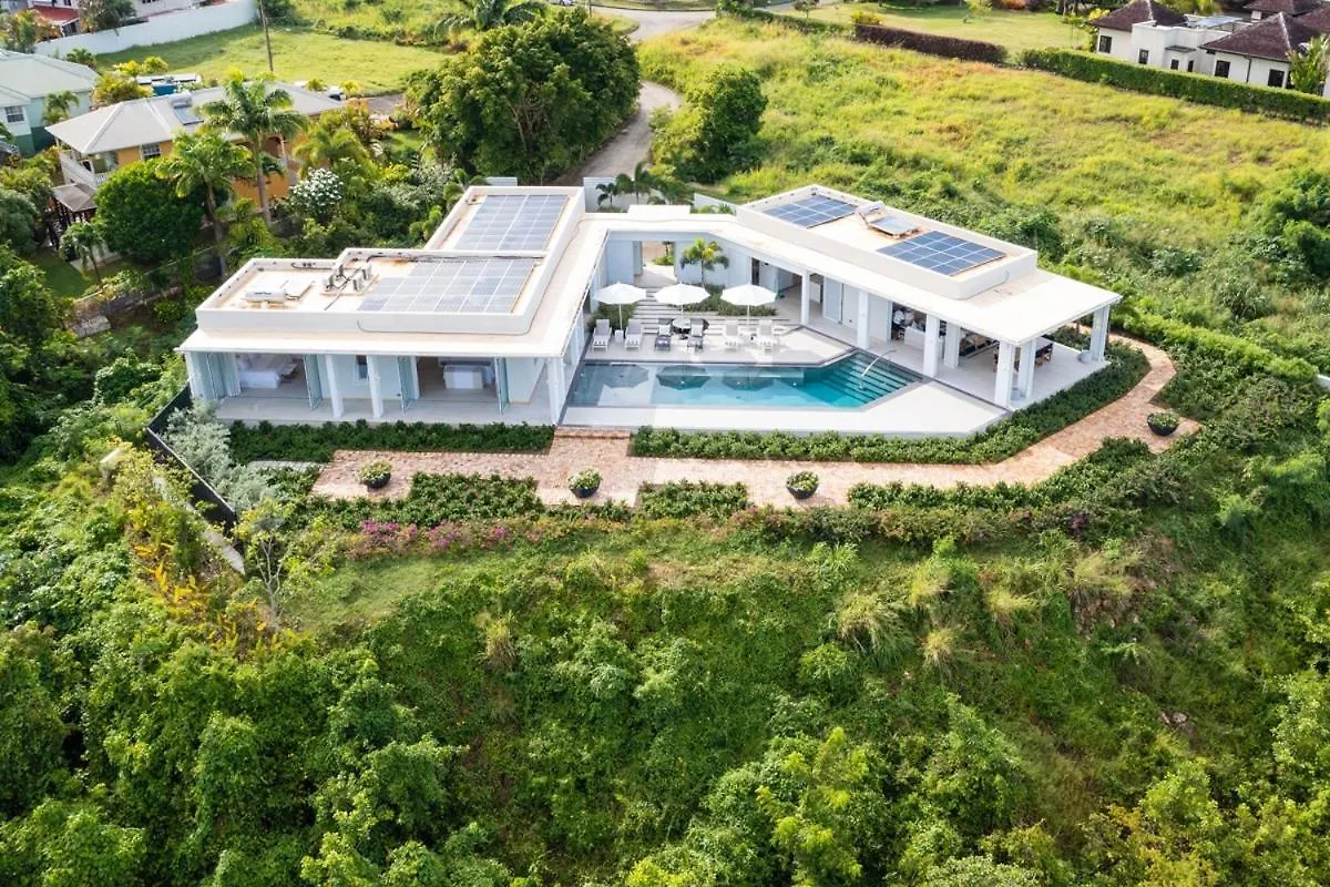 Incredible Views Of Sea From The Pool - Cool Breeze Villa Saint James