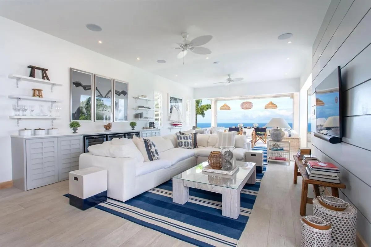 Incredible Views Of Sea From The Pool - Cool Breeze Villa Saint James